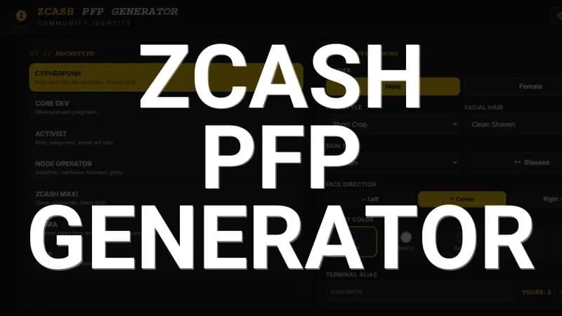 Capa do projeto Zcash PFP generator